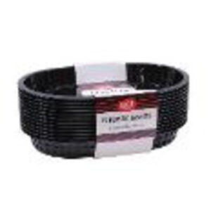 Oval Black Baskets - 12 pack