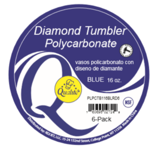 Qualite - Blue Diamond Tumbler Polycarbonate - 6/16 oz