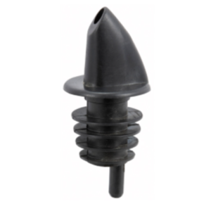 Free Flow Pourer Black Plastic - 1 Dz