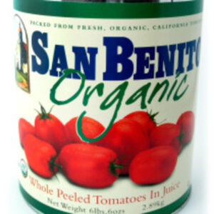 San Benito - Organic Whole Peeled Tomatoes - 6/#10 cans