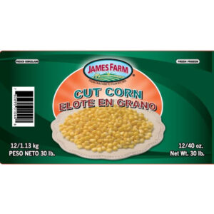 Frozen James Farm - IQF Cut Corn - 2.5 lbs