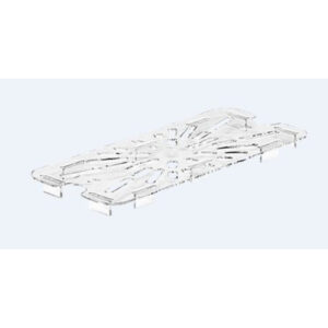 Camwear Drain Shelf, 1/3 size, fits 32CW, 34CW, 36CW & 38CW, clear, NSF
