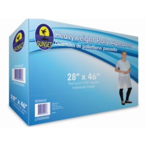Sunset - Heavyweight Poly Aprons, 28x46 - 100 ct