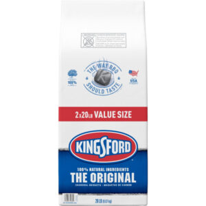 Kingsford Original Charcoal Briquettes, BBQ Charcoal for Grilling � 20 Pounds Each (Pack of 2) (32069)