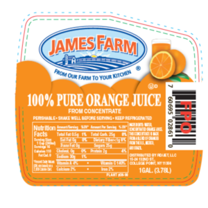 James Farm- Orange Juice - gallon