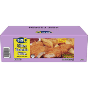 Frozen Big C - Raw Breaded Chicken Tender Fritters - 10 lbs